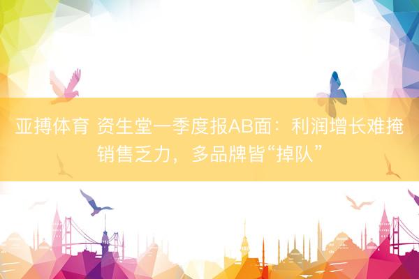 亚搏体育 资生堂一季度报AB面:利润增长难掩销售乏力,多品牌皆“掉队”