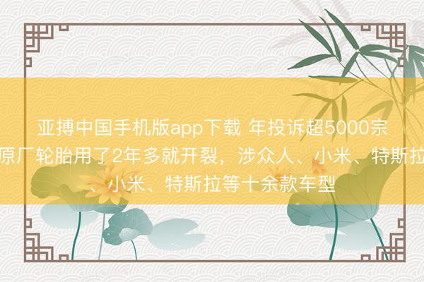 亚搏中国手机版app下载 年投诉超5000宗!韩泰、锦湖原厂轮胎用了2年多就开裂,涉众人、小米、特斯拉等十余款车型